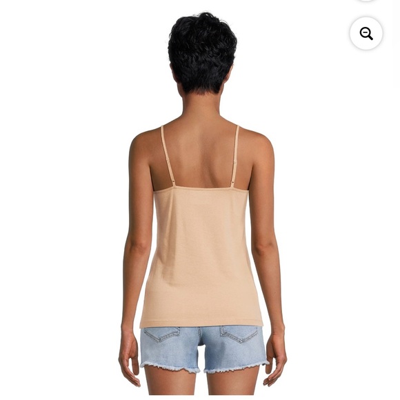 Time & Tru Women’s Beige Cami Tank Top - Picture 2 of 6